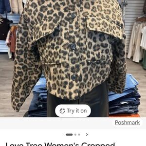 Love Tree Women's Leopard Print Jacket
